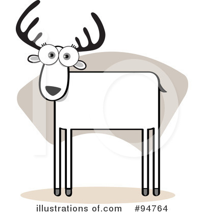 Royalty-Free (RF) Deer Clipart Illustration by Qiun - Stock Sample #94764