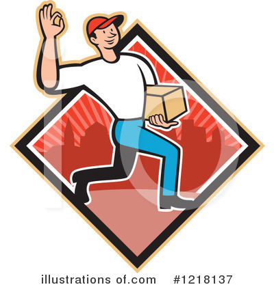 Royalty-Free (RF) Delivery Clipart Illustration by patrimonio - Stock Sample #1218137