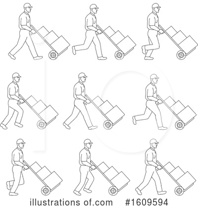 Royalty-Free (RF) Delivery Clipart Illustration by patrimonio - Stock Sample #1609594
