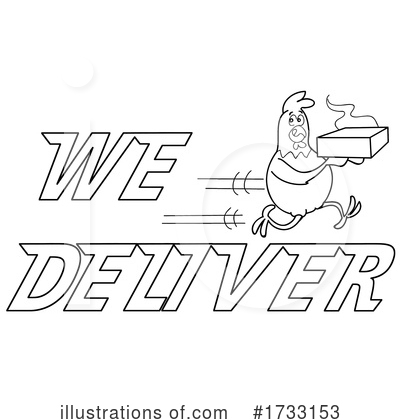 Food Delivery Clipart #1733153 by LaffToon
