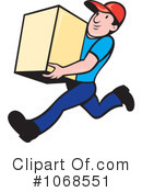 Delivery Man Clipart #1068551 by patrimonio