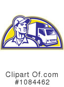 Delivery Man Clipart #1084462 by patrimonio