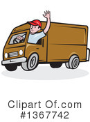 Delivery Man Clipart #1367742 by patrimonio