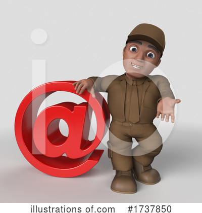Royalty-Free (RF) Delivery Man Clipart Illustration by KJ Pargeter - Stock Sample #1737850