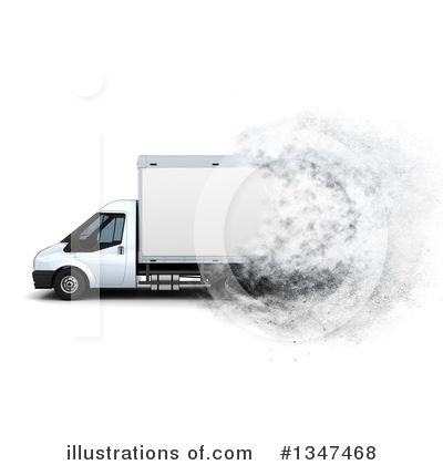 Royalty-Free (RF) Delivery Van Clipart Illustration by KJ Pargeter - Stock Sample #1347468