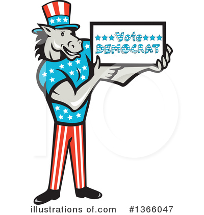 Royalty-Free (RF) Democrat Clipart Illustration by patrimonio - Stock Sample #1366047