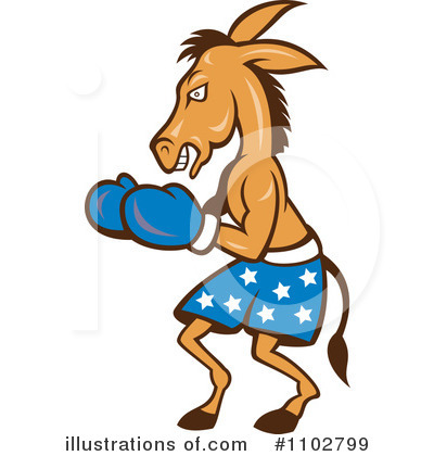 Democratic Donkey Clipart #1102799 by patrimonio