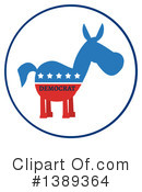 Democratic Donkey Clipart #1389364 by Hit Toon