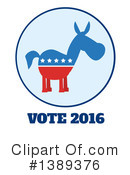 Democratic Donkey Clipart #1389376 by Hit Toon