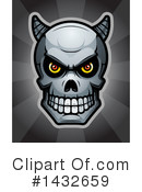 Demon Skull Clipart #1432659 by Cory Thoman