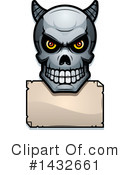 Demon Skull Clipart #1432661 by Cory Thoman