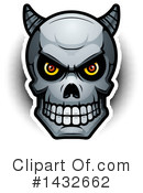 Demon Skull Clipart #1432662 by Cory Thoman