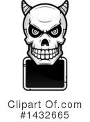 Demon Skull Clipart #1432665 by Cory Thoman