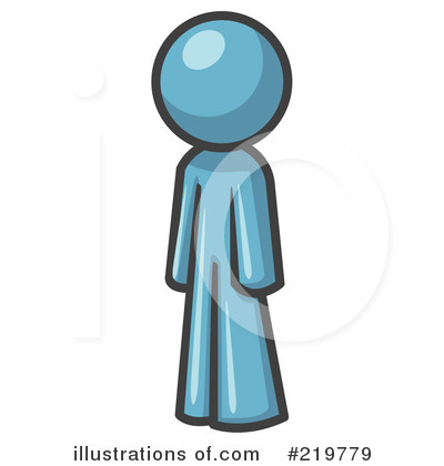 Blue Design Mascot Clipart #219779 by Leo Blanchette