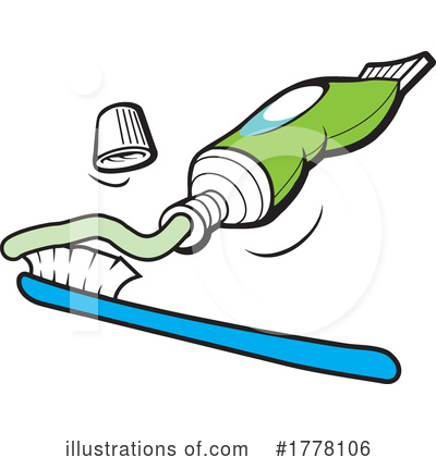 Toothbrush Clipart #1778106 by Johnny Sajem