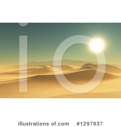 Royalty-Free (RF) Desert Clipart Illustration by KJ Pargeter - Stock Sample #1297637