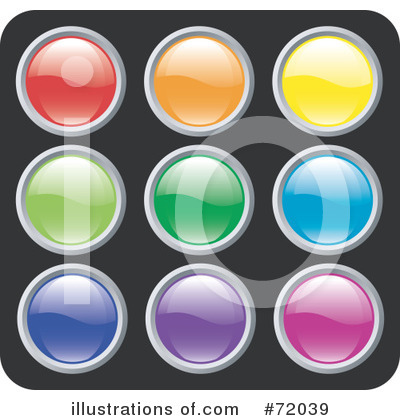Royalty-Free (RF) Design Buttons Clipart Illustration by inkgraphics - Stock Sample #72039