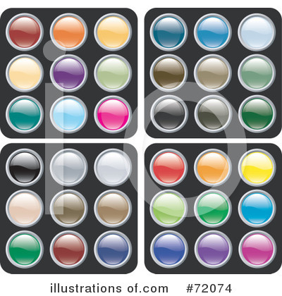 Royalty-Free (RF) Design Buttons Clipart Illustration by inkgraphics - Stock Sample #72074