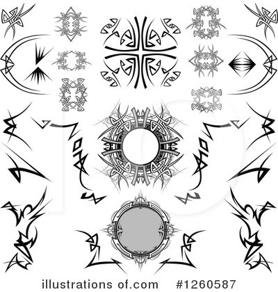 Royalty-Free (RF) Design Elements Clipart Illustration by Chromaco - Stock Sample #1260587