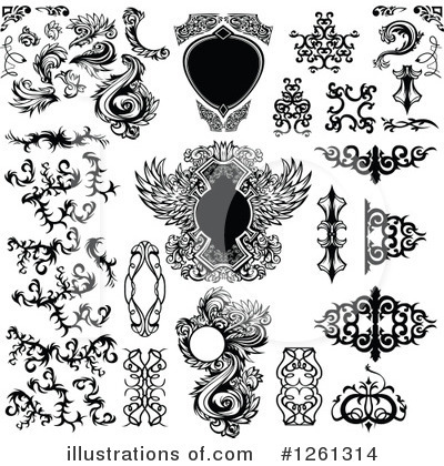 Royalty-Free (RF) Design Elements Clipart Illustration by Chromaco - Stock Sample #1261314