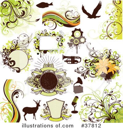 Royalty-Free (RF) Design Elements Clipart Illustration by OnFocusMedia - Stock Sample #37812