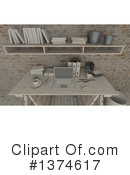 Desk Clipart #1374617 by KJ Pargeter