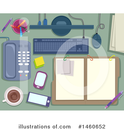 Royalty-Free (RF) Desk Clipart Illustration by BNP Design Studio - Stock Sample #1460652