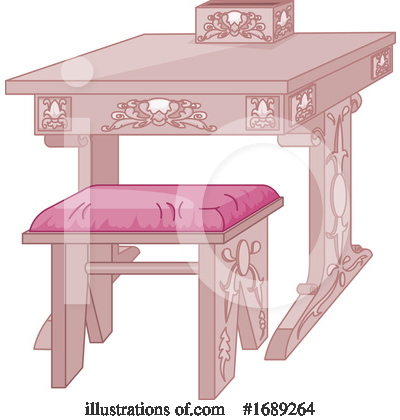 Royalty-Free (RF) Desk Clipart Illustration by Pushkin - Stock Sample #1689264