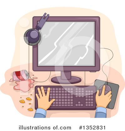 Desktop Computer Clipart #1352831 by BNP Design Studio