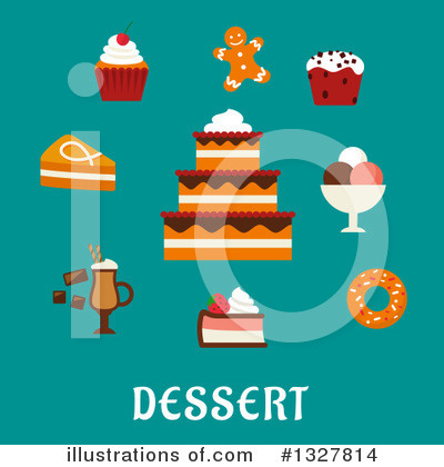 Royalty-Free (RF) Dessert Clipart Illustration by Vector Tradition SM - Stock Sample #1327814