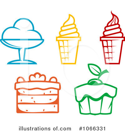 Royalty-Free (RF) Desserts Clipart Illustration by Vector Tradition SM - Stock Sample #1066331