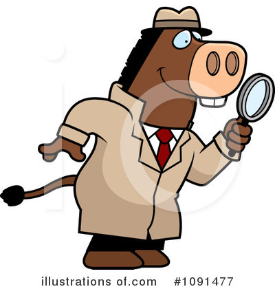 Royalty-Free (RF) Detective Clipart Illustration by Cory Thoman - Stock Sample #1091477
