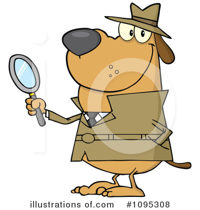 Investigating Clipart #1095308 by Hit Toon