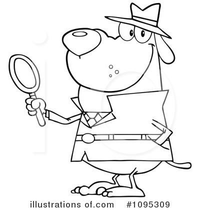 Investigating Clipart #1095309 by Hit Toon