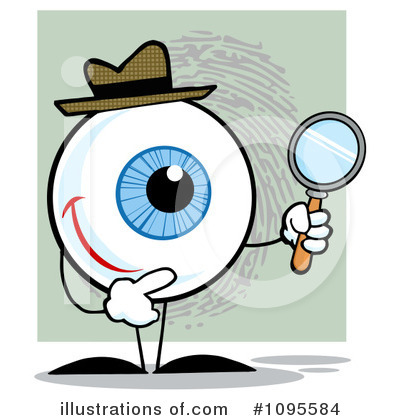 Royalty-Free (RF) Detective Clipart Illustration by Hit Toon - Stock Sample #1095584