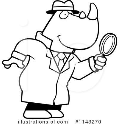 Royalty-Free (RF) Detective Clipart Illustration by Cory Thoman - Stock Sample #1143270