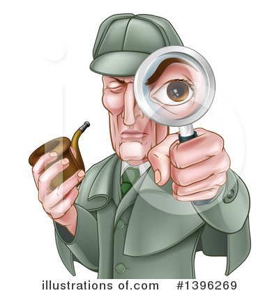 Magnifying Glass Clipart #1396269 by AtStockIllustration