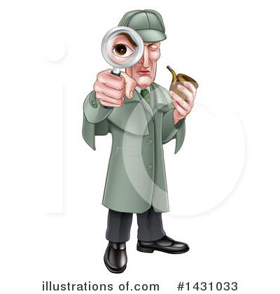 Royalty-Free (RF) Detective Clipart Illustration by AtStockIllustration - Stock Sample #1431033