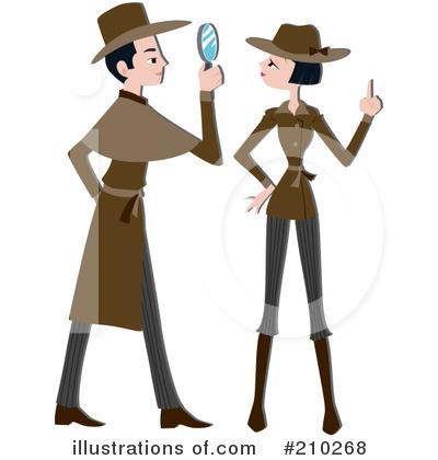 Royalty-Free (RF) Detective Clipart Illustration by BNP Design Studio - Stock Sample #210268