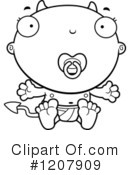 Devil Baby Clipart #1207909 by Cory Thoman
