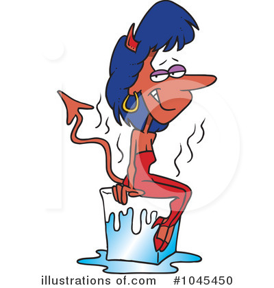 Royalty-Free (RF) Devil Clipart Illustration by toonaday - Stock Sample #1045450