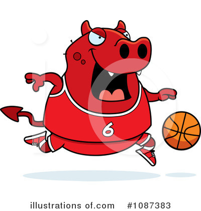Basketball Clipart #1087383 by Cory Thoman