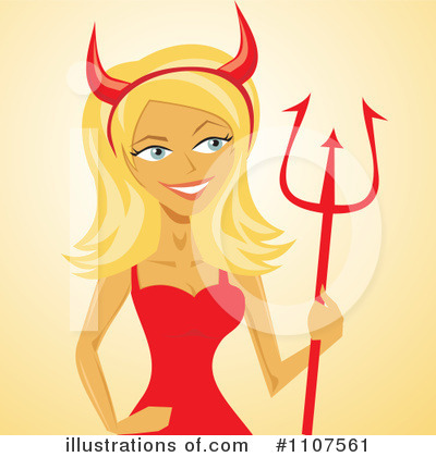 Royalty-Free (RF) Devil Clipart Illustration by Amanda Kate - Stock Sample #1107561