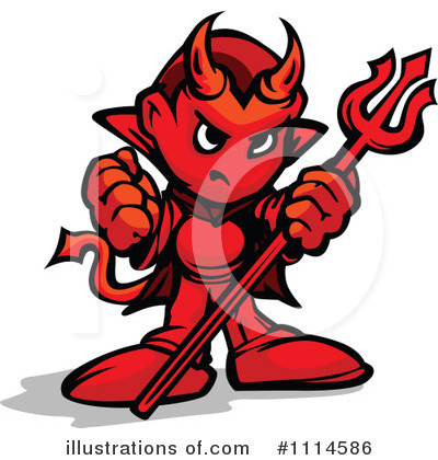 Royalty-Free (RF) Devil Clipart Illustration by Chromaco - Stock Sample #1114586