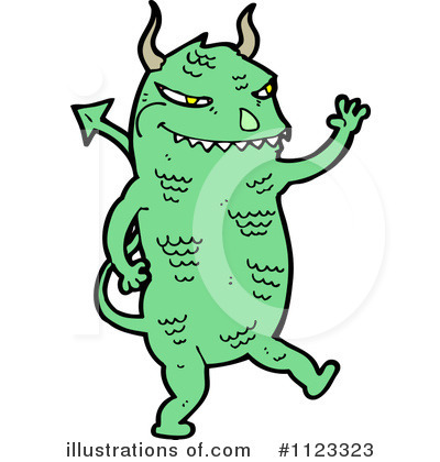 Royalty-Free (RF) Devil Clipart Illustration by lineartestpilot - Stock Sample #1123323