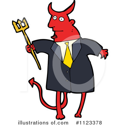 Royalty-Free (RF) Devil Clipart Illustration by lineartestpilot - Stock Sample #1123378