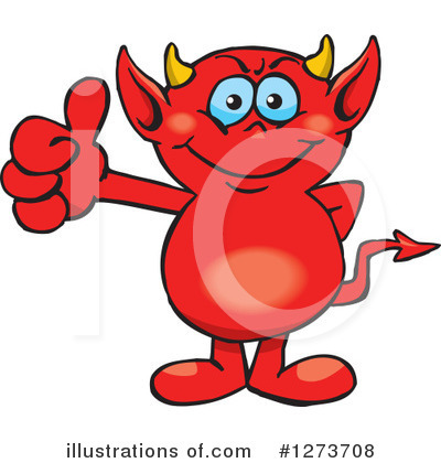 Royalty-Free (RF) Devil Clipart Illustration by Dennis Holmes Designs - Stock Sample #1273708
