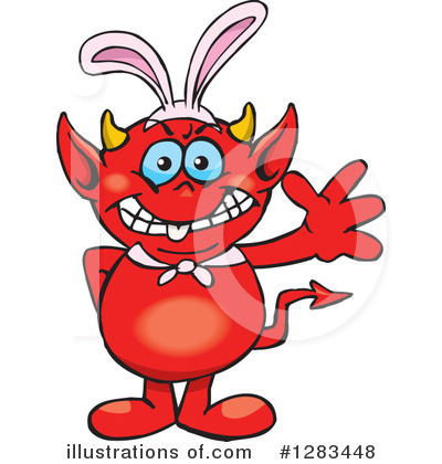 Royalty-Free (RF) Devil Clipart Illustration by Dennis Holmes Designs - Stock Sample #1283448