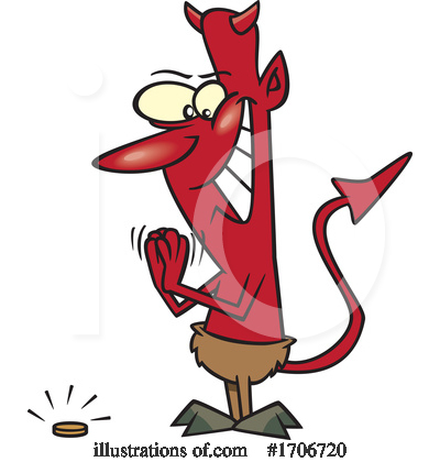 Royalty-Free (RF) Devil Clipart Illustration by toonaday - Stock Sample #1706720