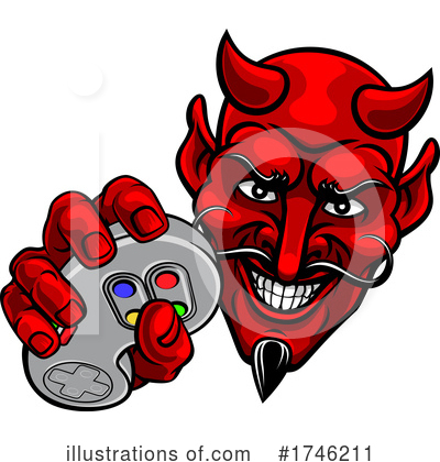 Royalty-Free (RF) Devil Clipart Illustration by AtStockIllustration - Stock Sample #1746211